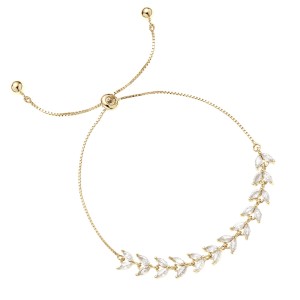 Bratara argint placata cu aur galben cu pietre DiAmanti Z2038BG_W-DIA (Argint 925‰ 3 g.)